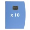 10 Protège-menus Rio Bleu
