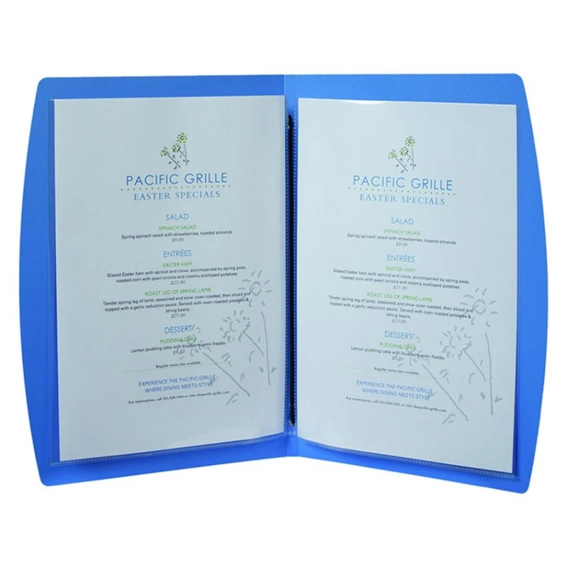 10 Protège-menus Rio Bleu 4 10 Protège-menus Rio Bleu – Image 4