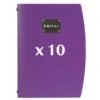 10 Protège-menus Rio Violet