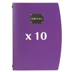 10 Protège-menus Rio Violet