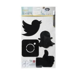 4 Ardoises Silhouette Social Network