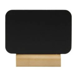 Déco Bistro Pas Cher Magasin -Déco Bistro Pas Cher Magasin 4 mini ardoises de table silhouette rectangle socle bois feutre craie 1