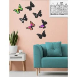 7 Ardoises Murales Silhouette 3D Noire Modèle Papillon + 1 Feutre-craie - Décoration Murale Ardoise Décorative 6 7 Ardoises Murales Silhouette 3D Noire Modèle Papillon + 1 Feutre-craie - Décoration Murale Ardoise Décorative -Déco Bistro Pas Cher Magasin 7 ardoises murales silhouette 3d noire modele papillon 1 feutre craie decoration murale ardoise decorative 2