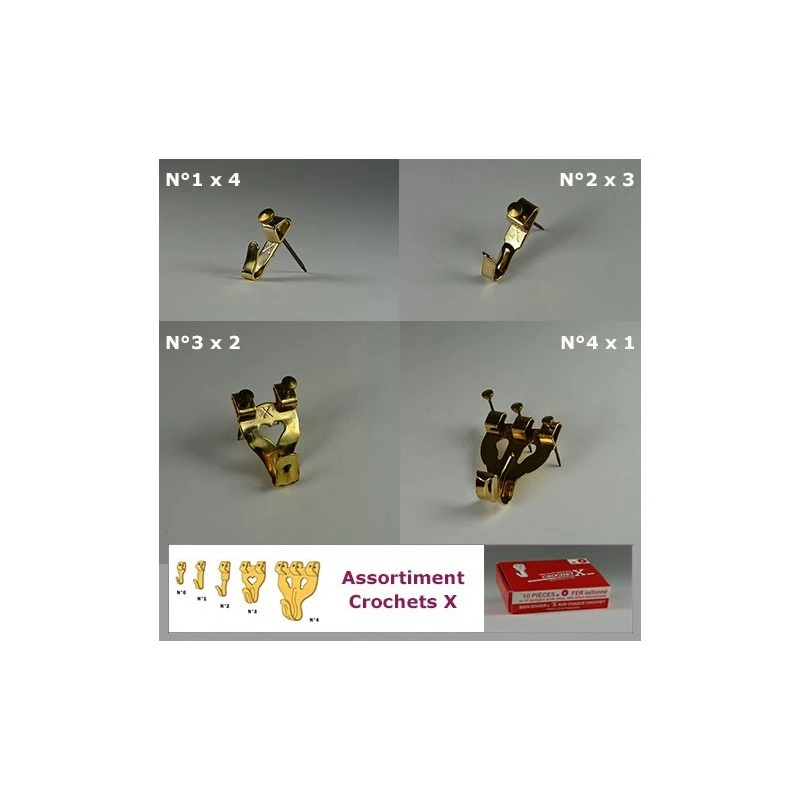 Assortiment Crochets X Classiques 1 Assortiment Crochets X Classiques