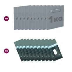 Boite De 10 Attaches Adhésives Dibond Et Miroir 45x 45 Mm Charge Maxi 1 Kg