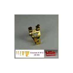 Boite De 50 Crochets X N°3 Jusqu'à  20 Kg