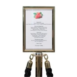 Cadre Signaletique A4 Doré -Déco Bistro Pas Cher Magasin cadre signaletique a4 dore 1