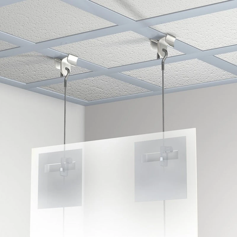 Ceiling Clamper + Câbles + Crochets H100 : Solution Pour Fixation Suspendue Pour Faux Plafond 4 Ceiling Clamper + Câbles + Crochets H100 : Solution Pour Fixation Suspendue Pour Faux Plafond – Image 4
