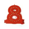 Chiffre 8 Smart LED - Chiffre Couleur Rouge Pour Enseigne Lumineuse LED