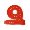 Chiffre 9 Smart LED - Chiffre Couleur Rouge Pour Enseigne Lumineuse LED