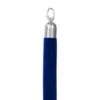 Corde Lisse Bleue Embout Chromé