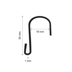 Crochets Métal Asymétriques En Forme De S - Lot De 100 -Déco Bistro Pas Cher Magasin crochets metal asymetriques en forme de s lot de 100 2