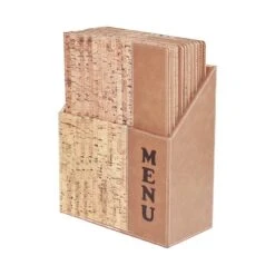 Design A4 Liège - BOX 10 Protège-menus 3 Design A4 Liège - BOX 10 Protège-menus -Déco Bistro Pas Cher Magasin design a4 liege box 20 protege menus 1