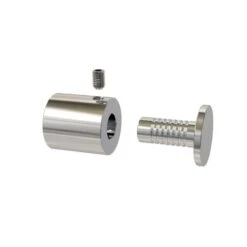 Entretoise Percée En Inox Poli Ø 18 Mm Projection 20 Mm - Fixation Murale De Signalétique, Pictogrammes, Panneaux Plexiglass