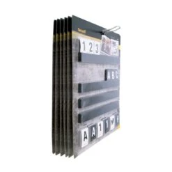 Etagère Lettre Noir 1 M Avec 169 Lettres -Déco Bistro Pas Cher Magasin etagere lettre noir 1 m avec 169 lettres 1