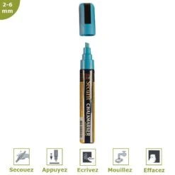 Feutre-craie 2-6 Mm Bleu