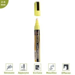 Feutre-craie 2-6 Mm Jaune