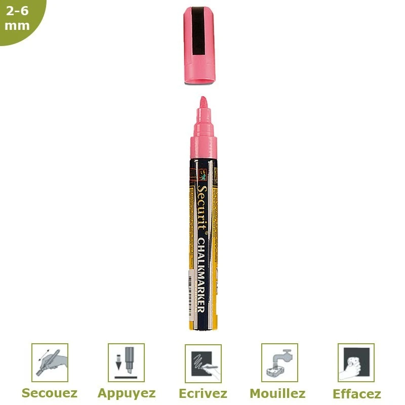 Feutre-craie 2-6 Mm Rose 1 Feutre-craie 2-6 Mm Rose