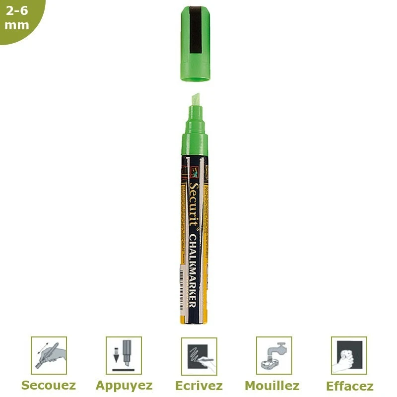 Feutre-craie 2-6 Mm Vert 1 Feutre-craie 2-6 Mm Vert