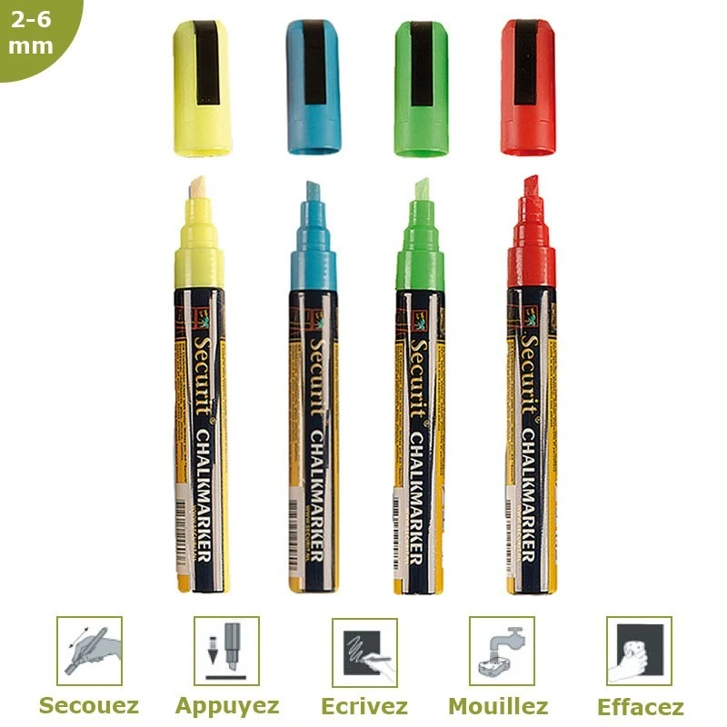 Feutre-craie Couleur 2-6 Mm Par 4 1 Feutre-craie Couleur 2-6 Mm Par 4