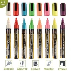 Feutre-craie Couleur 2-6 Mm Par 8