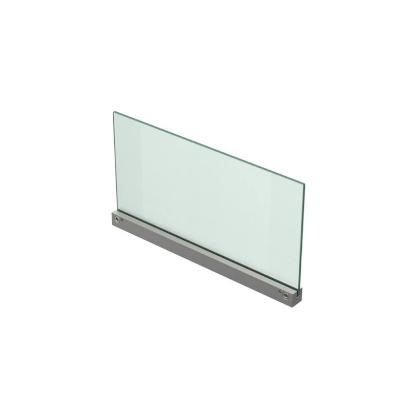 Fixation Murale Percée Pour Panneau Signalétique Max 8mm - Longueur 380mm 1 Fixation Murale Percée Pour Panneau Signalétique Max 8mm - Longueur 380mm