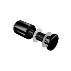 Fixation Noire Enseigne Murale Vissée - Entretoise Murale Noire Vissée FIX-VN5 Ø 24 Mm / L 29 Mm