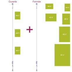 Kit Colonne Mur/mur Orientable