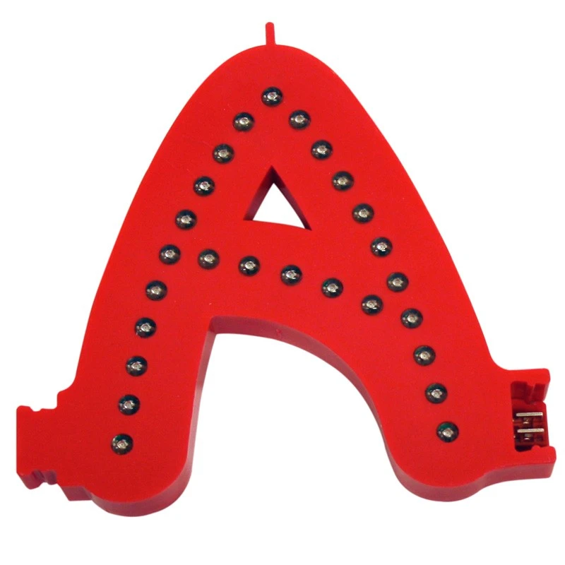 Lettre A Couleur Rouge à LED - Lettre Lumineuse Alphabet Smart LED Pour Enseigne Vitrine 1 Lettre A Couleur Rouge à LED - Lettre Lumineuse Alphabet Smart LED Pour Enseigne Vitrine