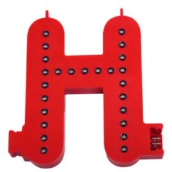 Lettre H Couleur Rouge à LED - Lettre Lumineuse Alphabet Smart LED Pour Enseigne Vitrine