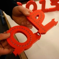 Lettre P Couleur Rouge à LED - Lettre Lumineuse Alphabet Smart LED Pour Enseigne Vitrine -Déco Bistro Pas Cher Magasin lettre p couleur rouge a led lettre lumineuse alphabet smart led pour enseigne vitrine 1