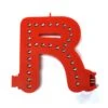 Lettre R Couleur Rouge à LED - Lettre Lumineuse Alphabet Smart LED Pour Enseigne Vitrine