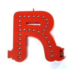 Lettre R Couleur Rouge à LED - Lettre Lumineuse Alphabet Smart LED Pour Enseigne Vitrine