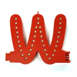 Lettre W Couleur Rouge à LED - Lettre Lumineuse Alphabet Smart LED Pour Enseigne Vitrine