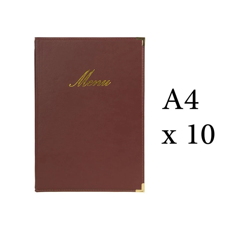 Lot 10 Protège-menu Classique Format A4 Couleur Bordeaux - Porte Menu Hôtel Restaurant - Securit 2 Lot 10 Protège-menu Classique Format A4 Couleur Bordeaux - Porte Menu Hôtel Restaurant - Securit – Image 2
