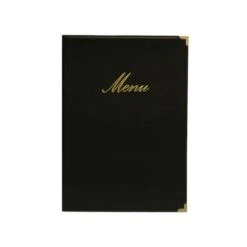 Lot 10 Protège-menu Classique Format A5 Couleur Noir - Porte Menu Hôtel Restaurant - Securit