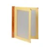 Lot 10 Protège-menus Beige WOOD + 2 Inserts Format A4 Pour Hôtel Restaurant - Securit