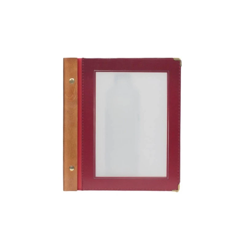 Lot 10 Protège-menus Bordeaux WOOD + 2 Inserts Format A5 Pour Hôtel Restaurant - Securit 1 Lot 10 Protège-menus Bordeaux WOOD + 2 Inserts Format A5 Pour Hôtel Restaurant - Securit