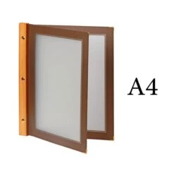Lot 10 Protège-menus Marron WOOD + 2 Inserts Format A4 Pour Hôtel Restaurant - Securit -Déco Bistro Pas Cher Magasin lot 10 protege menus marron wood 2 inserts format a4 pour hotel restaurant securit 2