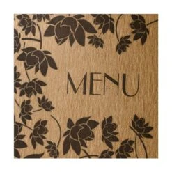 Lot 10 Protège-menus Souples Format A4 Couleur Naturel 1 Insert Modèle PROVENÇAL - Dag Style -Déco Bistro Pas Cher Magasin lot 10 protege menus souples format a4 couleur naturel 1 insert modele provencal dag style 2