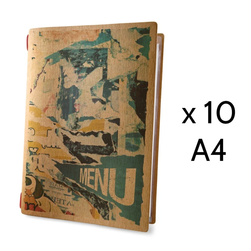 Lot 10 Protège-menus Souples Format A4 Couleur Naturel 1 Insert Modèle STREET ART - Dag Style 2 Lot 10 Protège-menus Souples Format A4 Couleur Naturel 1 Insert Modèle STREET ART - Dag Style – Image 2