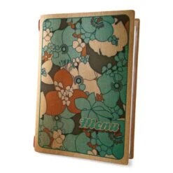 Lot 10 Protège-menus Souples Format A4 Couleur Naturel 1 Insert Modèle TROPICAL - Dag Style