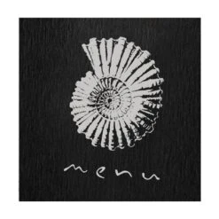 Lot 10 Protège-menus Souples Noir Format A4 NETTUNO Orné D'une Coquille 1 Insert - Dag Style -Déco Bistro Pas Cher Magasin lot 10 protege menus souples noir format a4 nettuno orne d une coquille 1 insert dag style 2