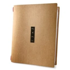 Lot 10 Protèges Menu Souples Format A4 Couleur Naturel 1 Insert Modèle ZEN - Dag Style