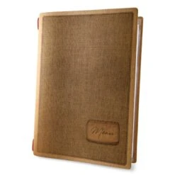 Lot 10 Protèges Menu Souples Format A5 Couleur Naturel 1 Insert Modèle COUNTRY - Dag Style