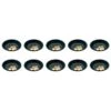 Lot De 10 Coupelles Porte-addition Noir En Plastique Pour Hôtel, Restaurant, Café, Bar