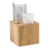 Lot De 10 Porte-additions En Bois Modèle Cube (stylo Inclus)