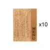 Lot De 10 Protège-menus Design Format A4 Liège - Hôtel - Restaurant