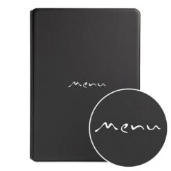 Lot De 10 Protège-menus Restaurant A4 Noir Toscana "Menu" Manuscrit -Déco Bistro Pas Cher Magasin lot de 10 protege menus restaurant a4 noir toscana menu manuscrit 2