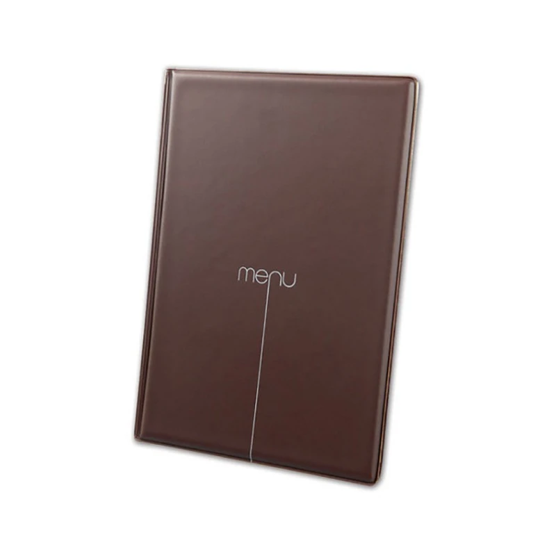 Lot De 10 Protège-menus Risto A4 Marron 3 Lot De 10 Protège-menus Risto A4 Marron – Image 3